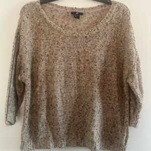H&M sparkling gold sweater size large